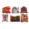 6 London Metal Magnets, England British Souvenir Fridge Magnet, Union