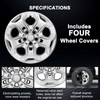WEISIGAO Wheel Hubcaps Compatible with Ford Fusion 2010 2011 2012