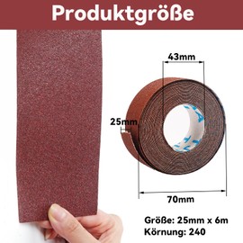 Sandpaper Roll (2.25 mm x 6 m 240)