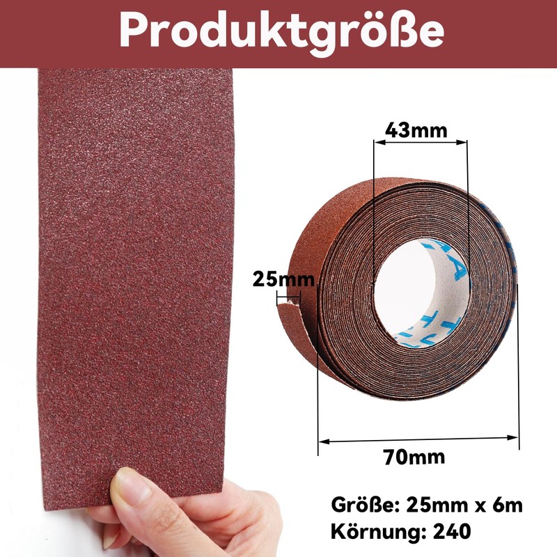Sandpaper Roll (2.25 mm x 6 m 240)