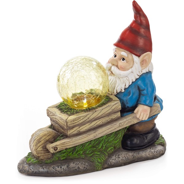 VP Home Garden Gnomes for Outdoor Decoration - Solar Powered Garden Gnome Light - Durable Light Statue Decorations for Your Lawn, Yard, Patio or Pathway - Ideal Christmas Gift or Decor