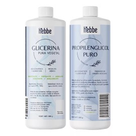 Hebbe Cosmetics Glicerina + Propilenglicol Cosmetico Alimenticio 500 Ml