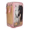 Depesche 13187 Miss Melody Dusty Rose Filled 3-Compartment Pencil Case