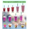 [100 SETS] 32 oz Clear Plastic Cups with Lids and