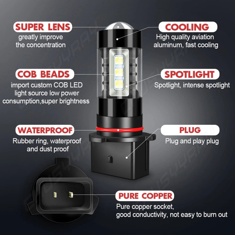 CHUSYYRAY For 2015-2020 GMC Yukon XL Combo LED Headlight Bulbs
