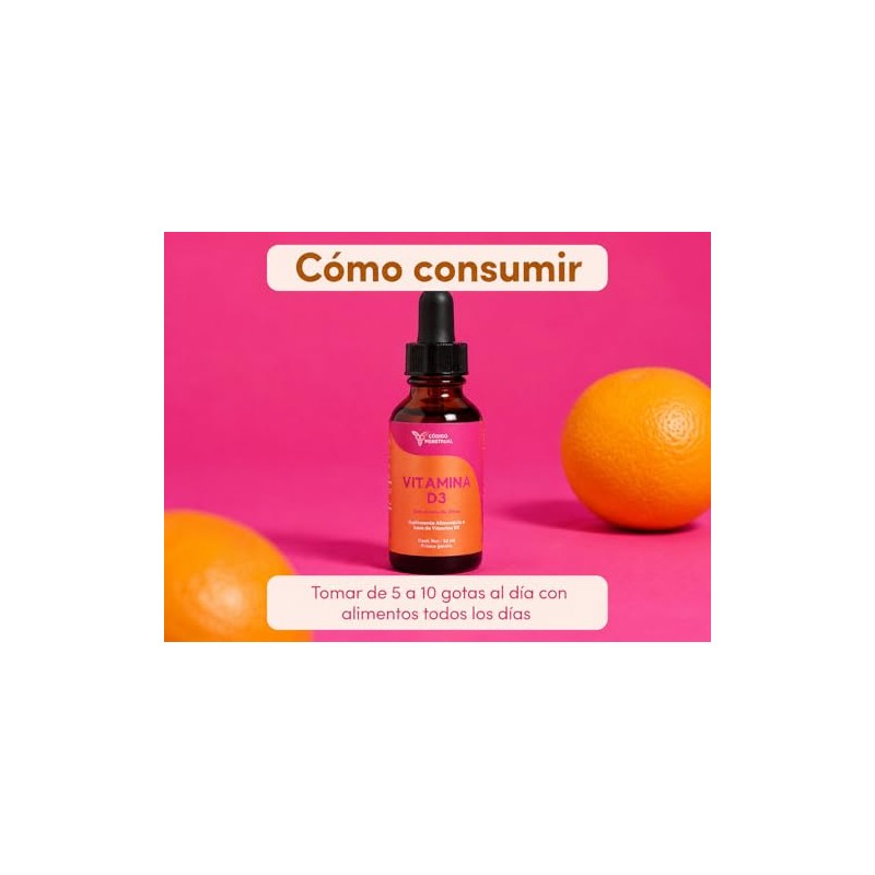 Vitamina D3 con Aceite de Oliva en Gotero 400IU por