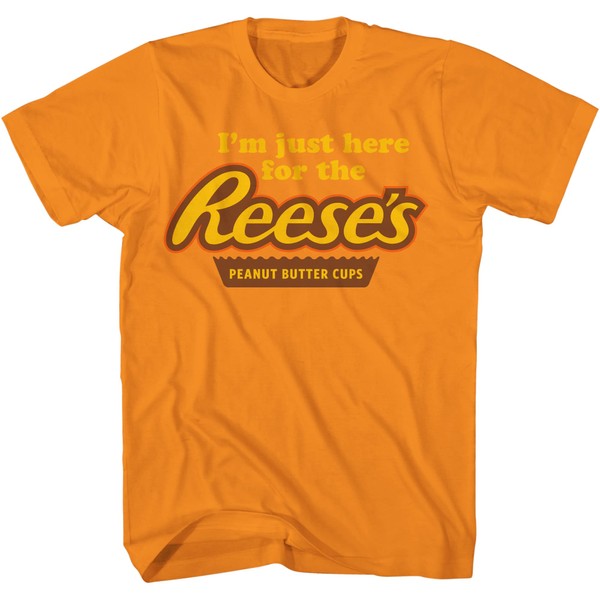 Reese's Camisa de mantequilla de cacahuete para hombre - Classic How do You eat a Shirt Graphic Camiseta, naranja/fiesta de bloques, XX-Large