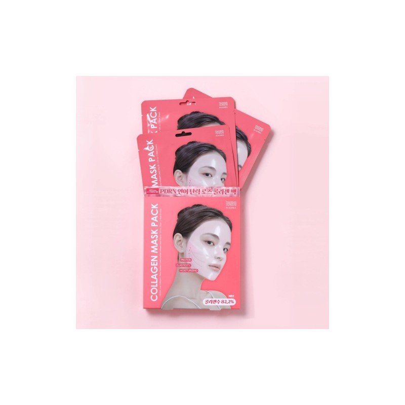 TenZero Bouncy Peptide Collagen Mask Pack 3 Sheets / 텐제로
