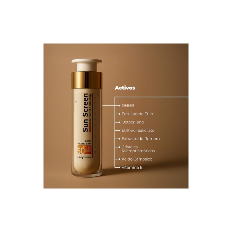 Frezyderm Color Velvet Protector Solar Facial SPF50+ con Acabado Matte