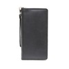 ASHLIN RFID Blocking Zippered Travel Wallet, Black, Under Seat