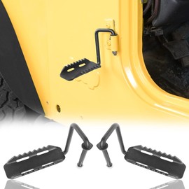Hooke Road Wrangler - Reposapiés para puerta compatible con Jeep TJ Wrangler 97-06