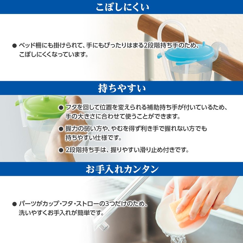 Plus Heart 74962 Straw Cup, 1 Piece, Blue, Made in