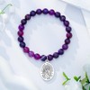 LIUANAN Saint Jude Medal Amethyst Bracelet for Women – A