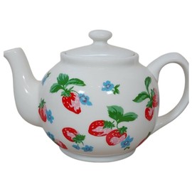 Cath Kidston White Strawberry 6 Person Teapot