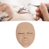 Eyelash Extension Mannequin Head with 6 Pair Replacement Eyelids Soft