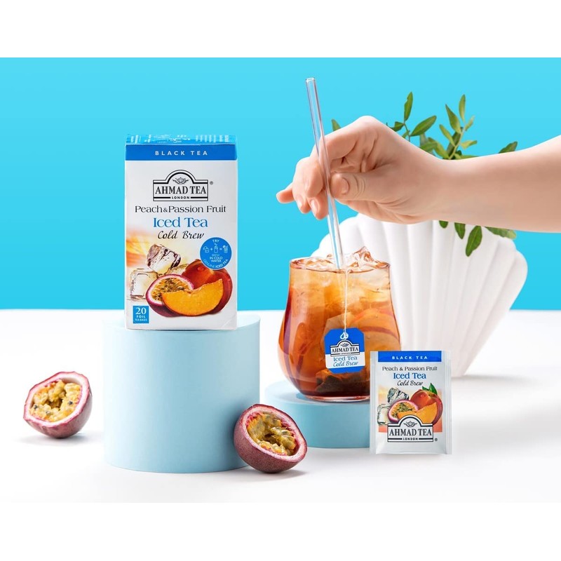 Ahmad Tea Peach & Passion Fruit Cold Brew | Black