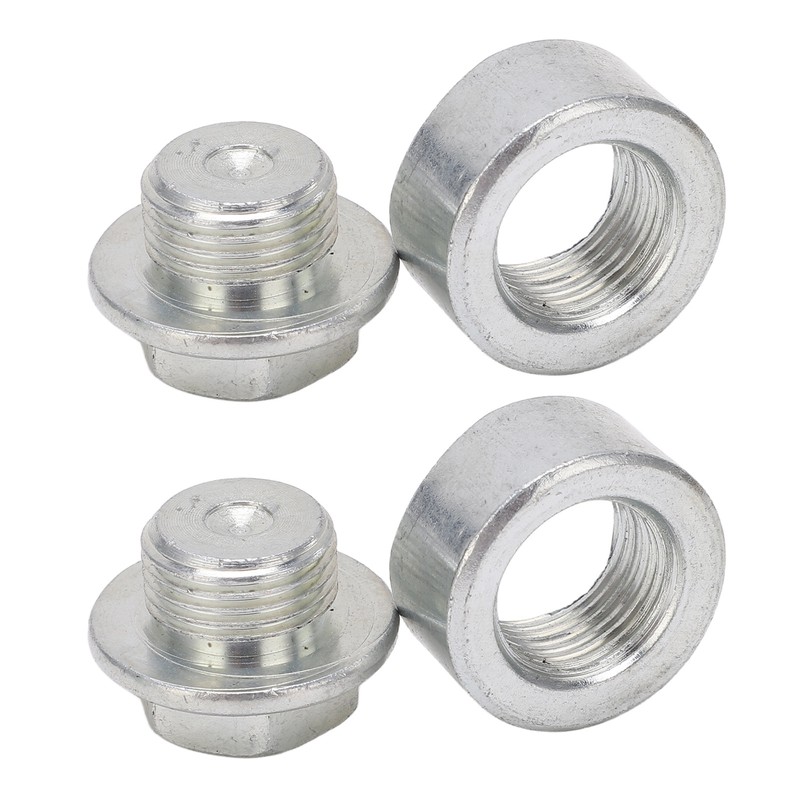 1 Pair Oxygen Sensor Weld Bung M18 X 1.5mm Notched