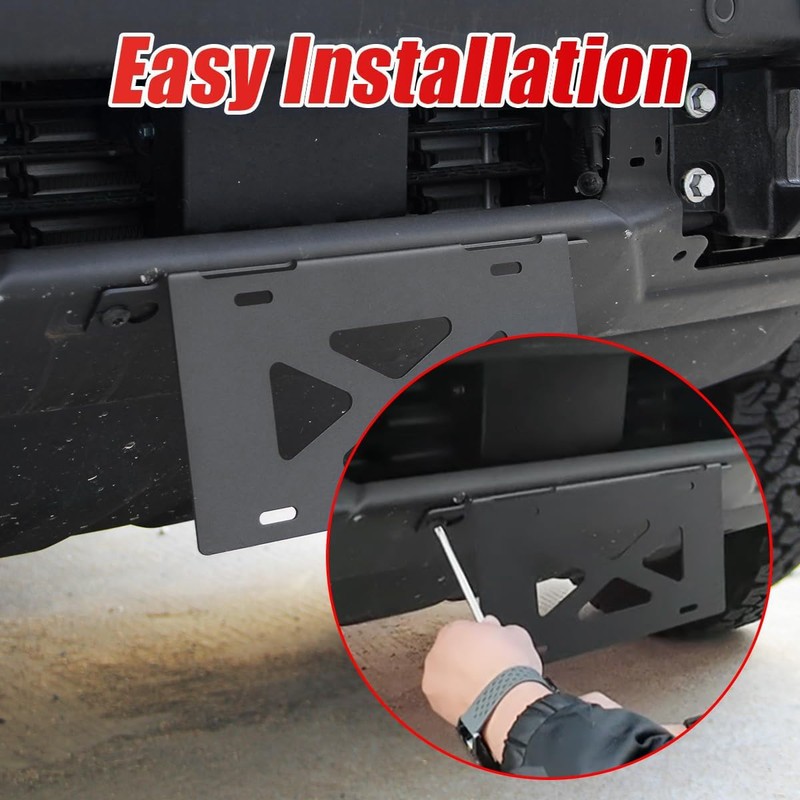 Front License Plate Bracket Compatible with 2021-2025 Ford Bronco HD