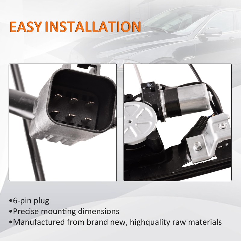 Predep Front Right Passenger Side Power Window Regulator with Motor