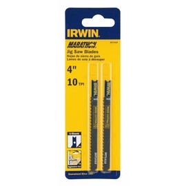 IRWIN 3071410 U Shank 4" 10 TPI Carbon Milled Jig Saw Blade