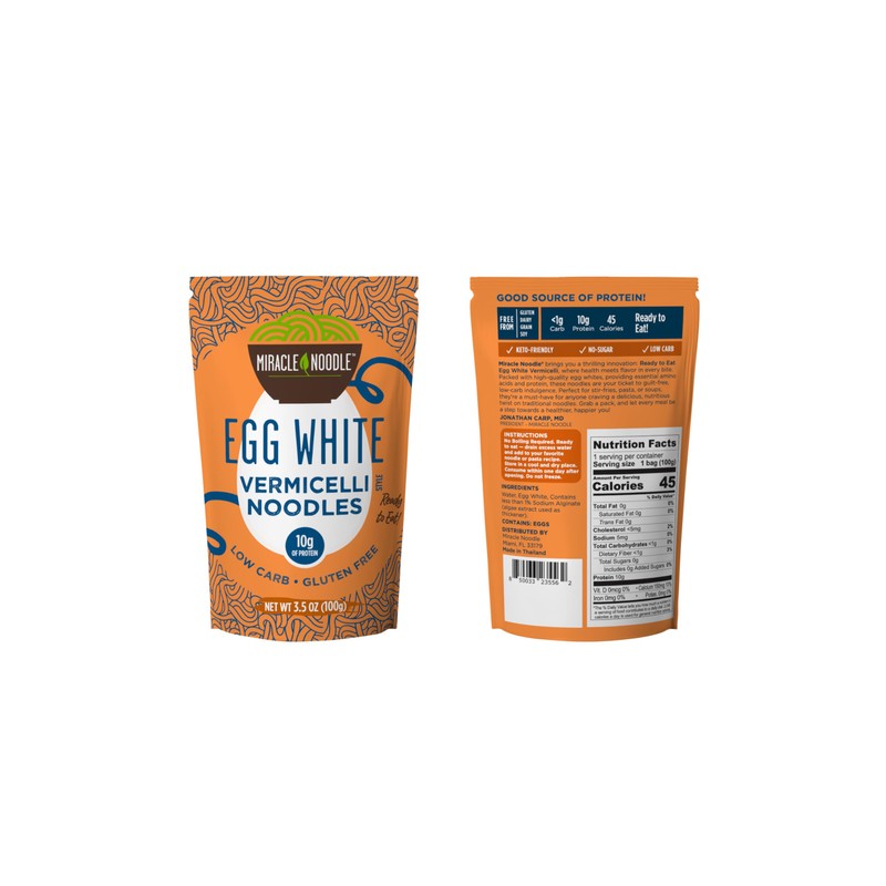 Miracle Noodle High Protein Egg White Noodles - Spaghetti &