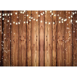 Alltten 10x8FT Brown Wood Backdrops for Photography Vintage Brown Background Thin Vinyl Material Applicable to Baby Shower Banners Photo Booth Studio Props F1