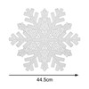 YöL Set Of 6 Silver Snowflake Placemats PVC Christmas Table