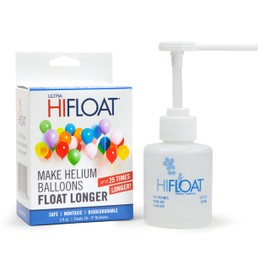 LA Balloons 001116 Hi-Float Solution, 5 oz, Transparent