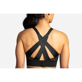 BROOKS 350082001 Drive Interlace Run Bra Sports Bra Women's Black Size 040AB