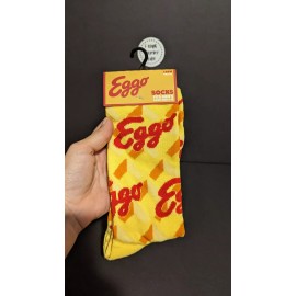 Unbranded Eggo Waffles Crew Socks Men's Size 6-12 Stranger Things