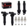 Ignition Coils & Spark Plug 4Pcs For Yamaha Waverunner FX1000