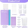 HeyClear Silicone Measuring Cups Kit for Epoxy Resin 250&100ml Mixing