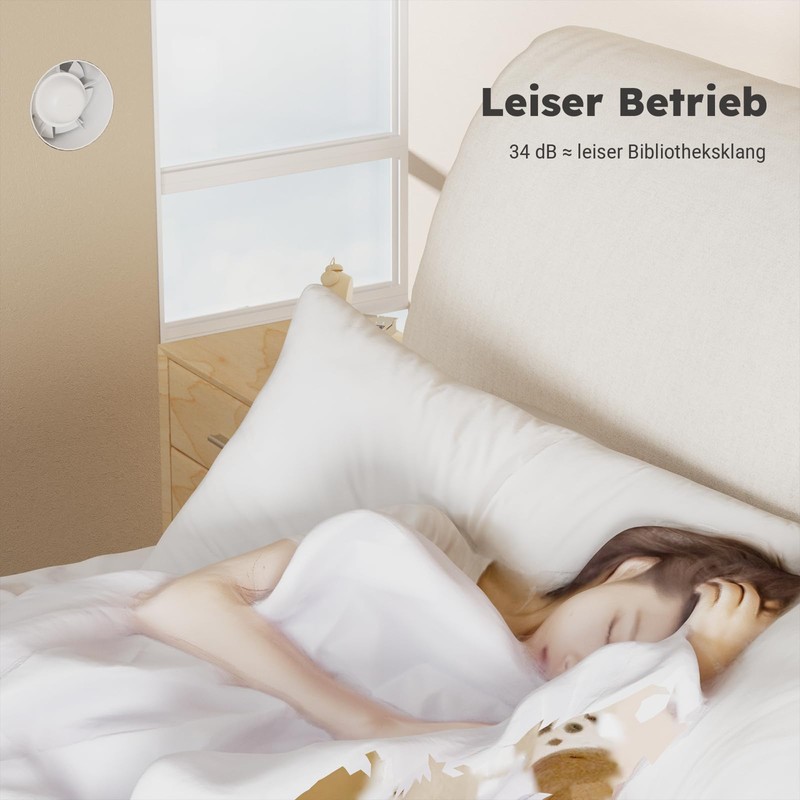 EINTTAX 100 mm Pipe Fan, Inline Extractor Fan, Quiet Pipe