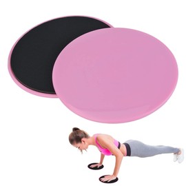 Core Sliders, 2Pcs Exercise Sliding Gliding Disc Fitness Core Slider Sport Full Body Workout Equipment for Abdominal, Home Exercises to Strengthen Core, Glutes, Abdomen (Pink)