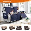 VANSOFY Loveseat Recliner Cover with Console 100% Waterproof Sofa Slipcovers