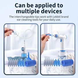 Ear Wax Removal, Electric Ear Cleaner Replacement Tips 15 pcs, Ear Irrigation Earwax Flushing Tool Disposable Tips, Compatible with Lebbtl Ear Cleaning Kit