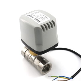 Motorized Ball Valve 3/4" Stainless Steel DC 24V NPT 3 Wires 2 Control Outdoor Waterproof