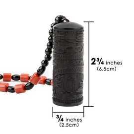 Linkidea 2 Pack Portable Ashtray Keychain, Creative Wood Pocket Ashtray Smell Proof Container, Men's Ladies Small Outdoor Cigar Ashtray with Lid