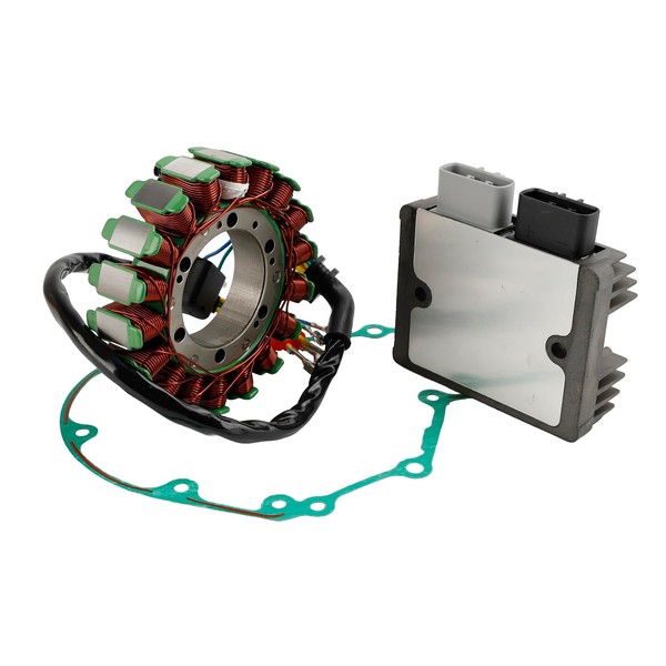 Aryourshop Generator Stator Regulator + Rectifier + Gasket for Honda