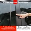 BASIKER Anti Scratch Glossy Black Pillar Posts Window Center Door
