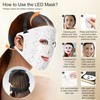 Red Light Therapy for Face, 4 Modes LED Face Mask
