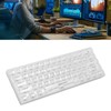 Mechanical Keyboard Bluetooth 2.4G Wireless Wired Hot Swappable White Switch