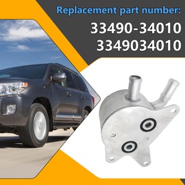 33490-34010 Transmission Oil Cooler Assembly Compatible with Toyota Tundra (2007-2021), Sequoia (2008-2022), Land Cruiser (2008-2015), Lexus LX570 (2008-2018), 4.0L 4.6L 4.7L 5.7L, Replaces 3349034010