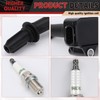 Set of 4 Ignition Coil Pack Spark Plug Compatible with