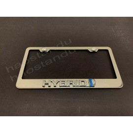 License Plate Frame Shop 1x "HYBRID" ForToyota 3D Emblem STAINLESS STEEL License Plate Frame RUST FREE
