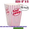 Popcorn Box Cardboard Red and White Striped Popcorn Boxes Popcorn