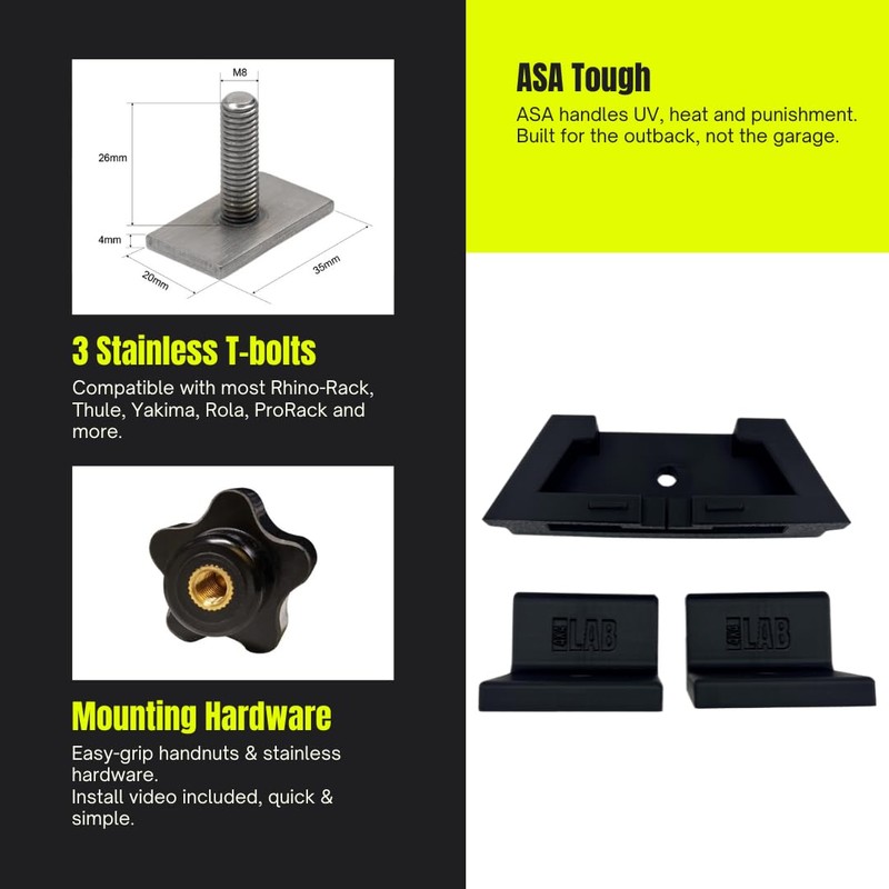 Starlink Mini Flat Roof Rack Mount | 4x4 LAB Australian