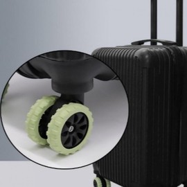 Luminous Gradient & Solid Color Luggage Wheel Protection Covers 8pc Simple - Navy 8pc