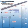 Pool Deck Drain Channel 1-1/4" W 1 Pc,Pool Drain,Silver Channel