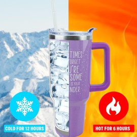 Inspirational Gifts for Women, Birthday Gifts for Mom Women Best Friend Her, 40 oz Tumbler with Handle and Straw, Christmas,Valentines Day,Mothers Day Gifts for Wife Female Sister Daughter Coworker